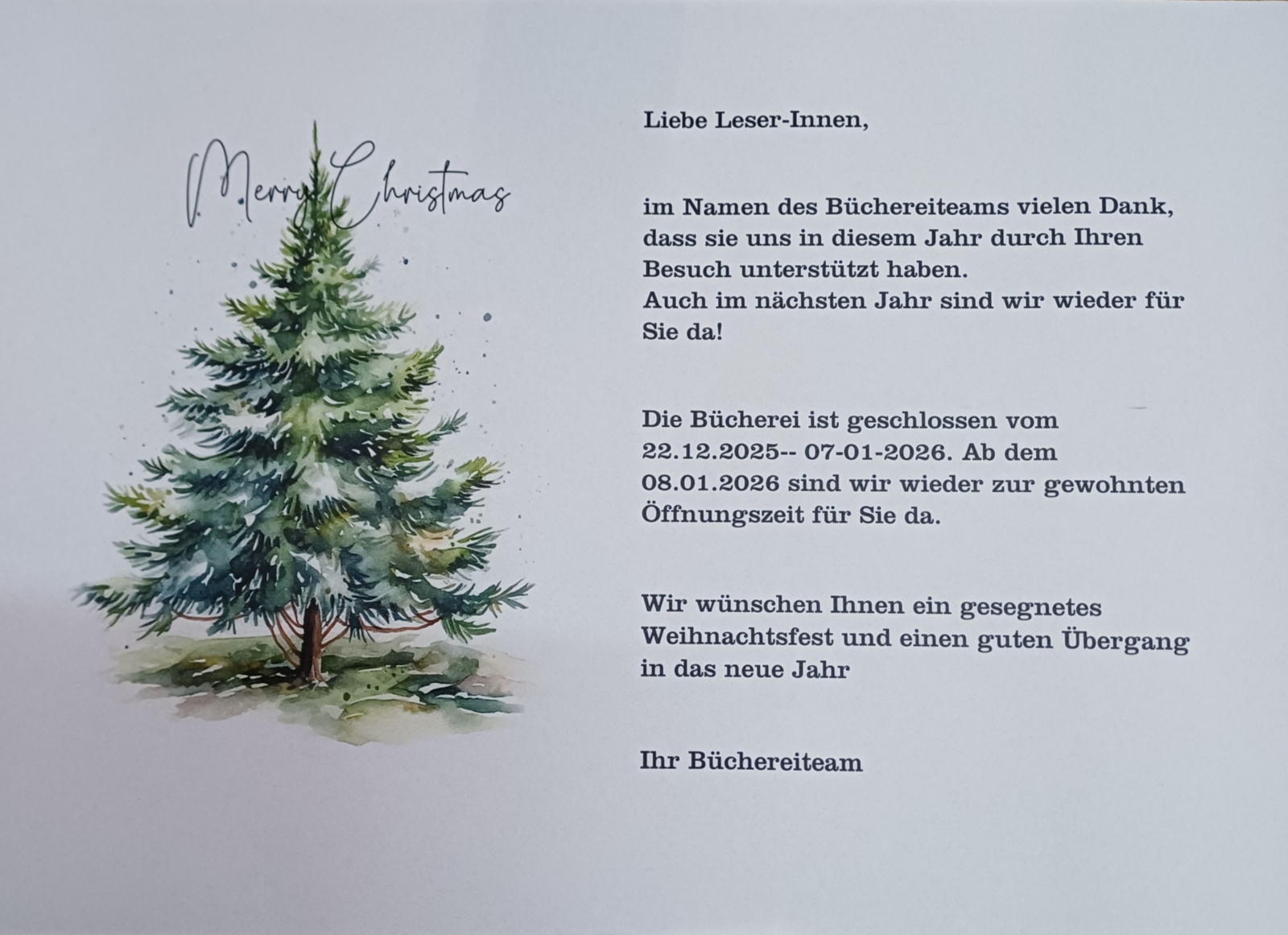 Weihnachtsgruß